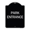 Signmission Designer Series Park Entrance, Black & Silver Heavy-Gauge Aluminum Sign, 24" x 18", BS-1824-24453 A-DES-BS-1824-24453 - alternate 1